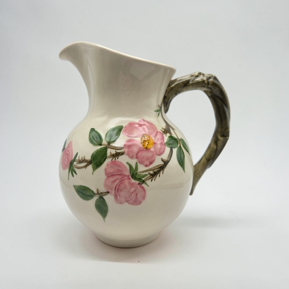 Large Vintage Franciscan Desert Rose Water Pitcher 64 oz. USA